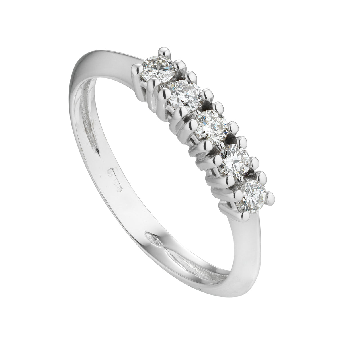 Anello riviera hot sale 5 diamanti