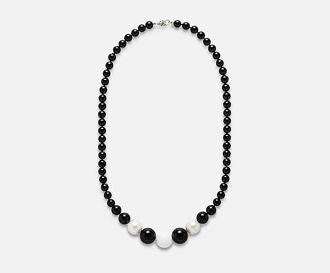 Collana pietre Onice e Agata indiana argento 925 | Iridea Collana pietre Onice e Agata indiana argento 925 | Iridea